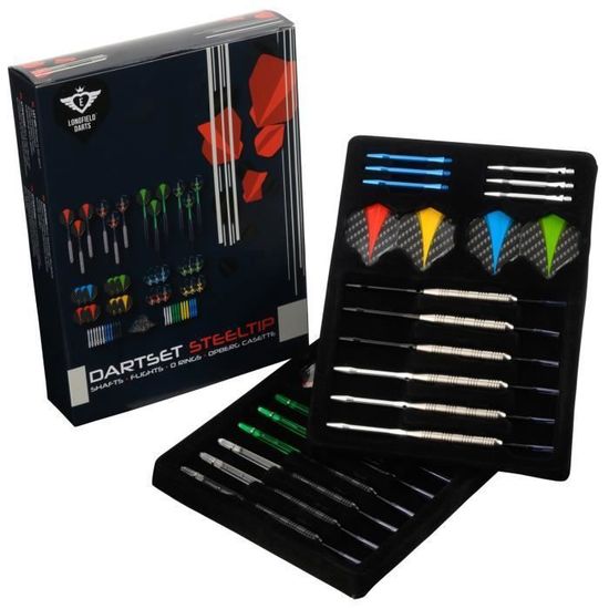 Jeu De 3 Fléchettes En Laiton Et ébonite - Pointes Plastiques - Neuf - Origine Royaume-Uni