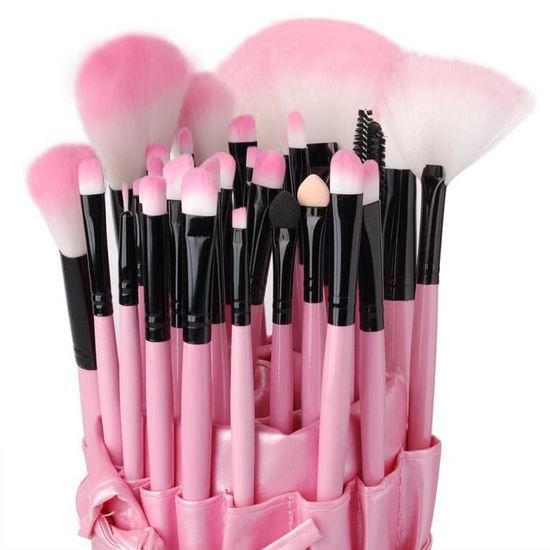 Kit 32 Pièces Pinceaux Maquillage Professionnel + éponges - Neuf, Parfait Pour Débutantes Ou Pros