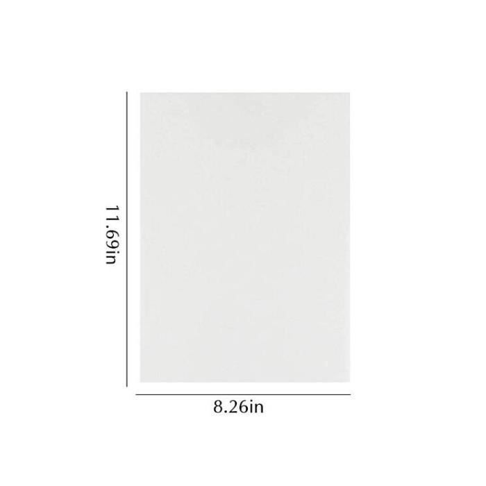 100 Feuilles Papier A4 Transparent Pour Imprimante Thermique - Neuf
