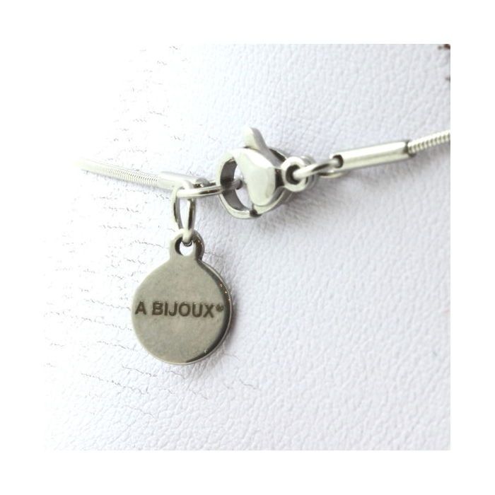 Aigues-marines - haute qualité - Collier avec croix
