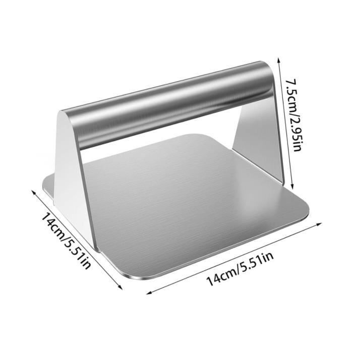 SIGUOTANG Presse à Burger Réglable En Acier Inox 304 – Formeur à Patties Anti-adhésif 100-400g Parfait Hamburger