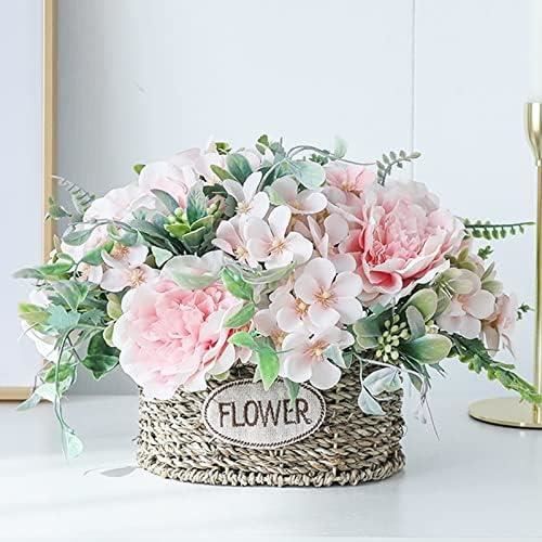 Fleurs Artificielles Roqueen - 28 Pièces Roses En Soie Pour DIY Mariage, Centres De Table, Décoration Maison (Bourgogne)