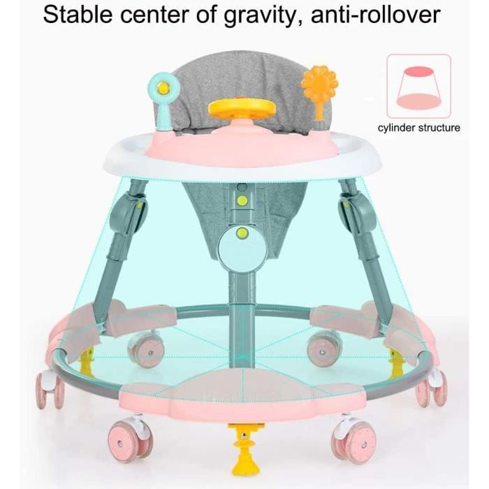 Trotteur bebe 6 roues on sale