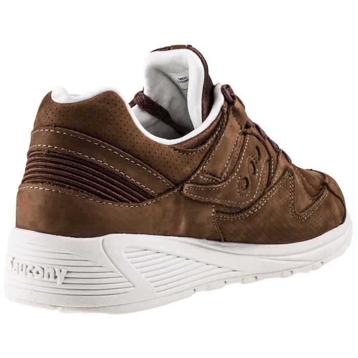 Baskets Running SAUCONY Grid 8500 Ht Hommes Cuir et Nubuck Marron Cdiscount Sport