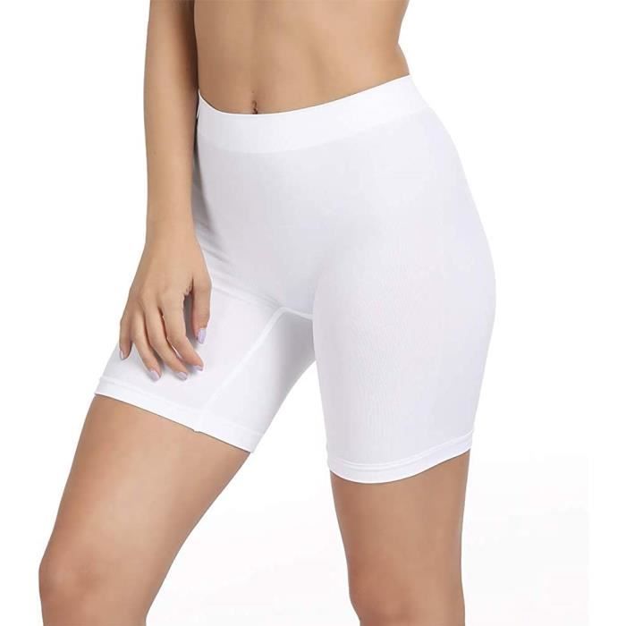 Short Cycliste Femme Short sous Robe Femme Shorty Anti frottement Culotte  Taille Haute Femme Panty Or - Cdiscount Prêt-à-Porter