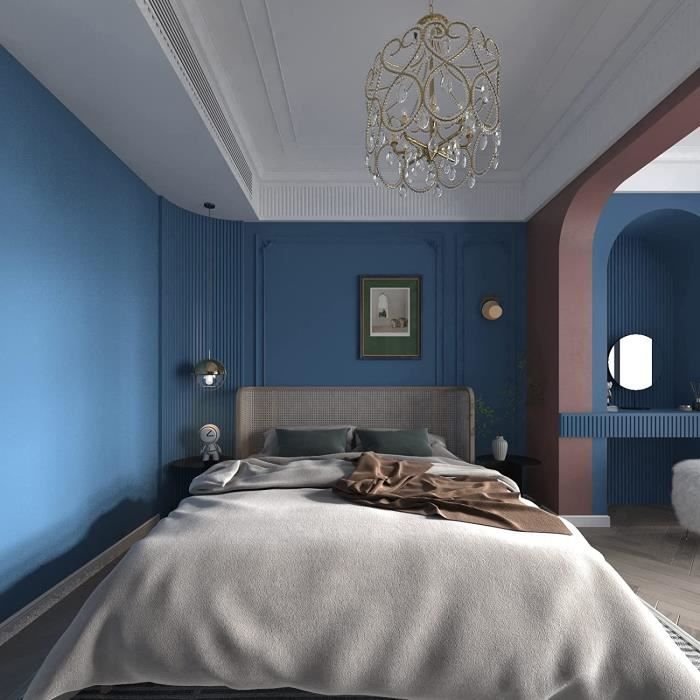 Adhésif décoratif pour meubles et murs bleu nuit ultramat