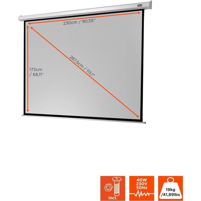 Écran Motorisé Economy Pour Le Home-Cinéma Et Les Présentations Avec ...