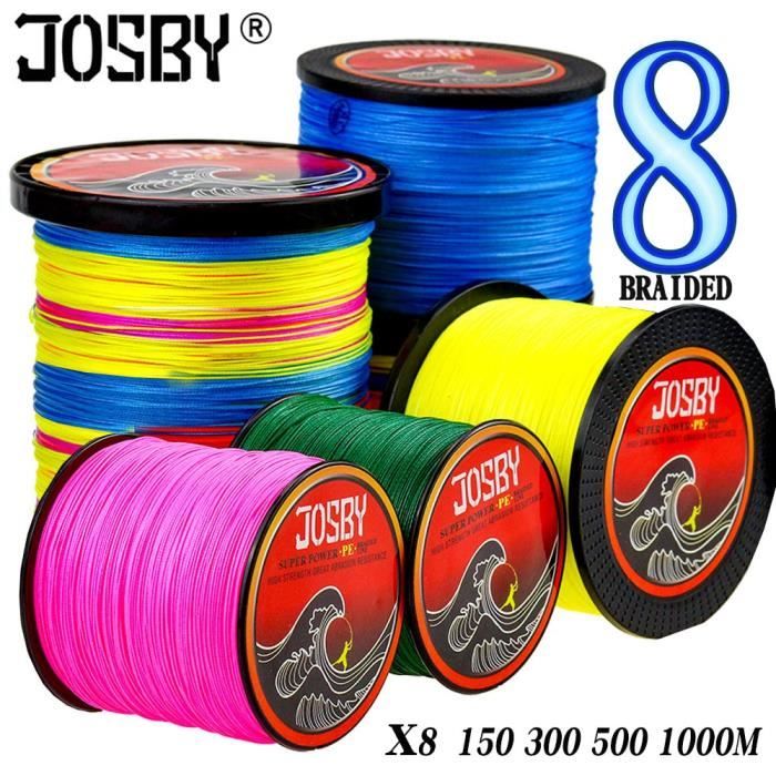 Stork Catfish Ligne De Pêche Tressée 8 Brins – 1000 M, 0,28 Mm, Dyneema, Résistante à L'eau Salée, Haute Visibilité