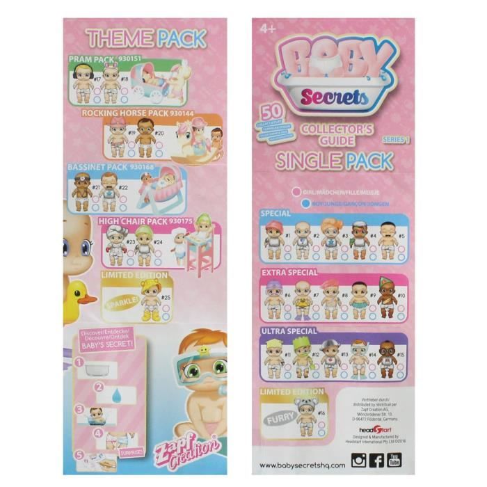 ZAPF BABY SECRET Cdiscount Jeux Jouets