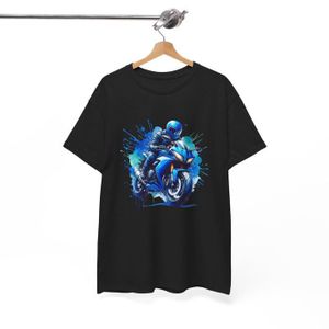 Tee-Shirt Homme Motoard Virago XV750 - Coton 100% Sérigraphie Haut De Gamme