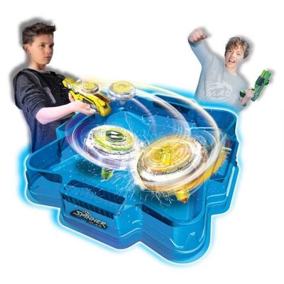 Toupie Spinner Mad 2 Avec Shaker – Lancement Par Secousse | Modèle Aléatoire Dinosaure/Lion/etc. | À Partir De 5 Ans