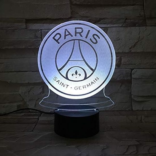 Veilleuse Led Paris Illumination 3D Club De Fc Saint Germain Enfants 1  Football Logo Lampe De Chevet Table De Nuit[u1110] - Cdiscount Puériculture  & Eveil bébé