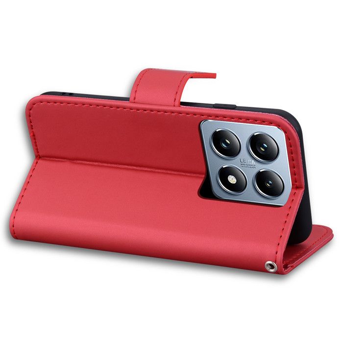 Housse 360° Pour Doogee N55 Pro - Portefeuille Rouge Smile - Neuf Sous Emballage