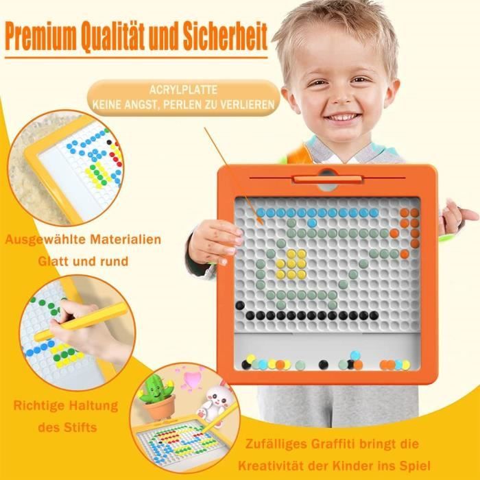 Ardoise Magique Beleduc Grand Format - Stylo Magnétique Avec Billes - Jeu Éducatif 3 Ans Et Plus