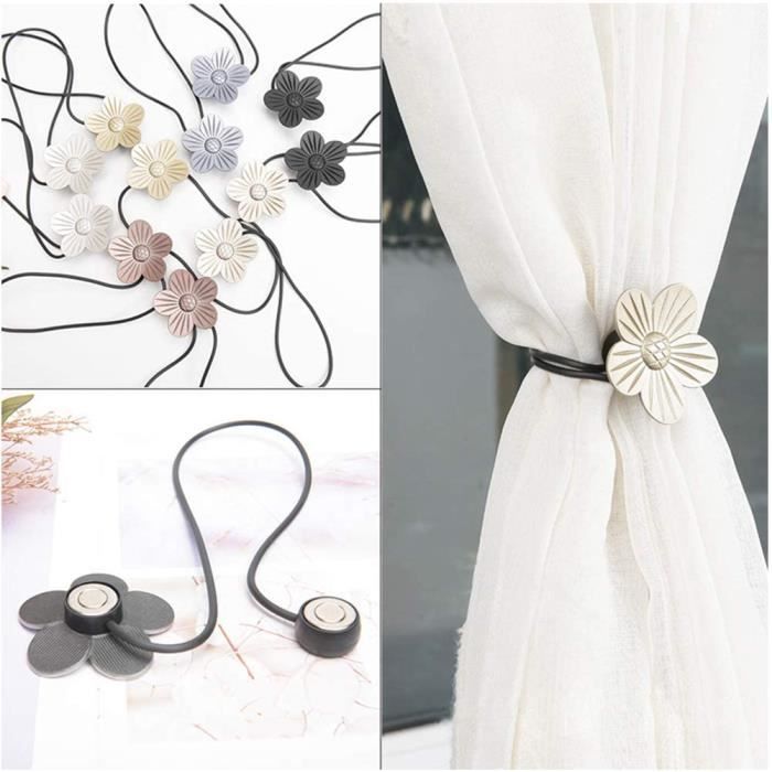 Lot De 4 Embrasses (Doré Clair) De Rideaux Torsadées Créatives