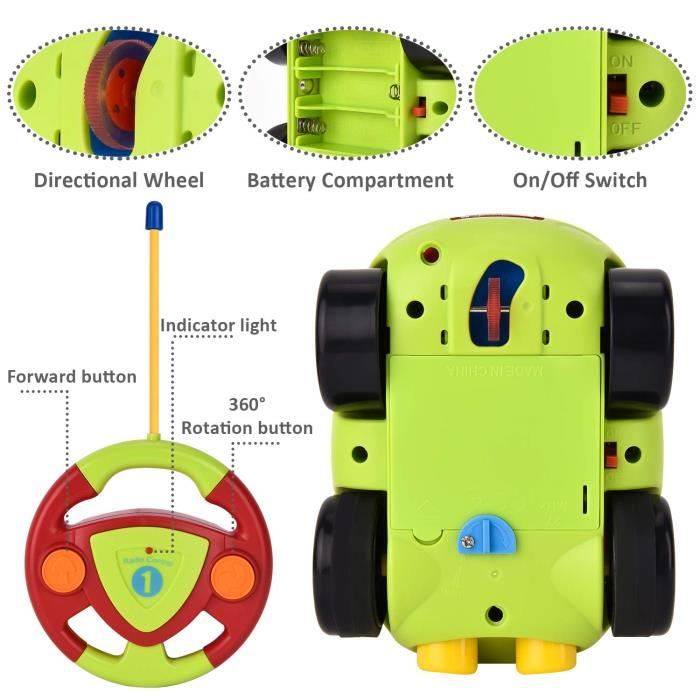 Tout Terrain 20km/h Voiture Télécommandée Tout Terrain 1:16 - 20km/h Avec LED | Cadeau Enfant 3 Ans Et Plus Voiture Radiocommandée Enfant