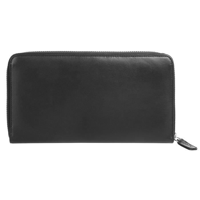 Bugatti Ella Portefeuille Femme Grand Format - Portefeuille Long Similicuir Avec Multi-Emplacements