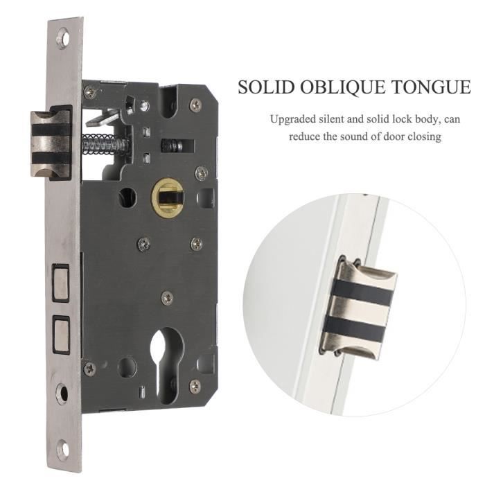 Serrure De Porte Intérieure Design Invisible – Silencieuse, Pour épaisseur 40-48 Mm
