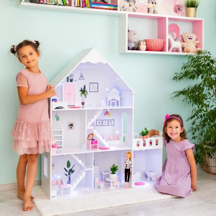 Barbie - La Maison Malibu - Maison de Poupées 6 Pièces à 2 étages - Plus de  25 accessoires - Dès 3 ans - Cdiscount Jeux - Jouets