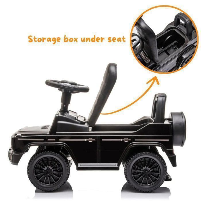 Voiture Enfant Mercedes-Benz G350 - Porteur 3 En 1 - Barre Amovible, Toit Pare-soleil, Rangement Caché - Dès 1 An