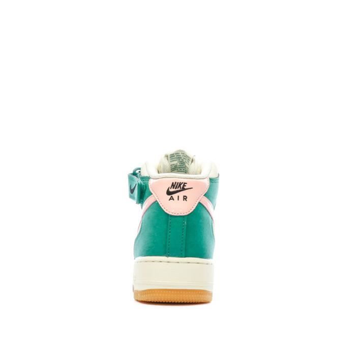 Baskets Homme Nike Air Force 1 cru Rose Vert Tige en cuir