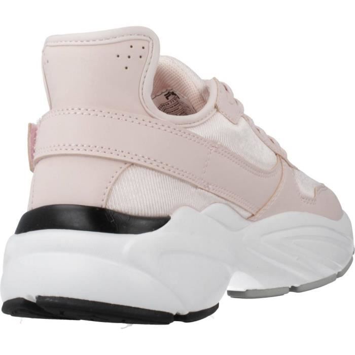 Basket Femme FILA 96614 Rose Lacets Plat Rose Cdiscount Chaussures