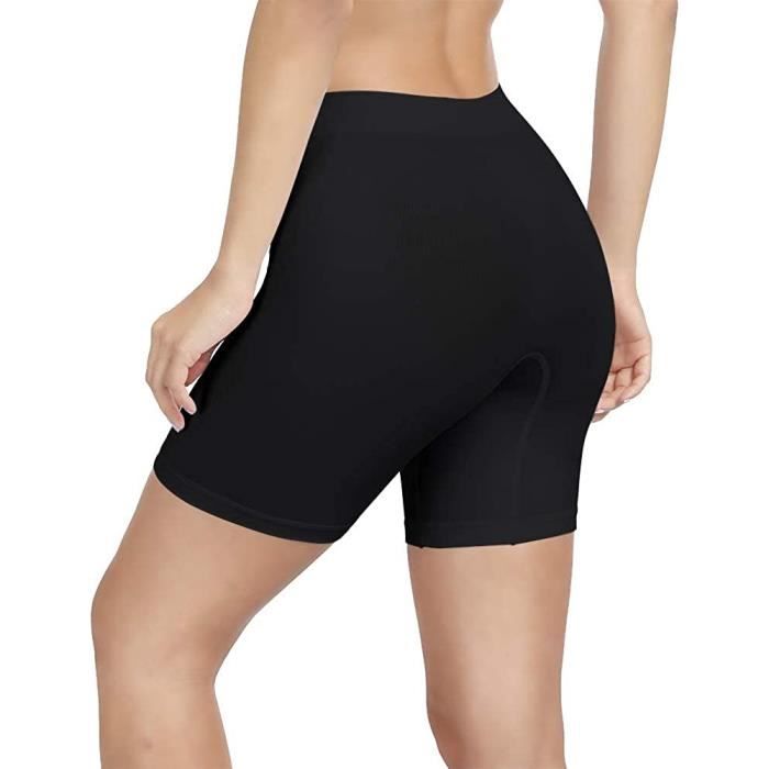 Short Cycliste Femme MARQUE Shorty Anti frottement Culotte Taille Haute Noir Or Or Cdiscount Pret a Porter