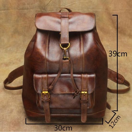 Sac a dos cartable cuir online