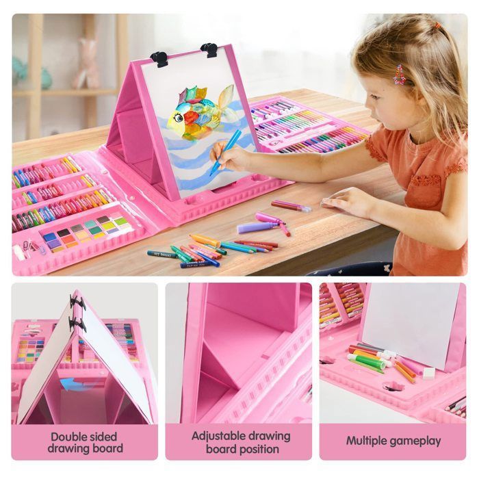 Kit de peinture pour enfants de 145 pièces dans une