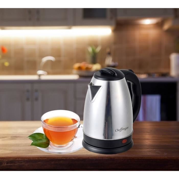 Kinghoff KH-1851 Bouilloire Sifflante Acier Inoxydable 1,8L Avec Poignée Rétractable - Toutes Cuisinières