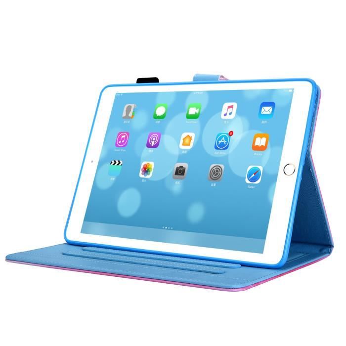 Housse iPad Air (9.7), iPad Air 2 Etui de Protection, Premium PU Cuir Flip  Portefeuille Coque iPad Air- iPad Air 2 Bleu - Cdiscount Informatique