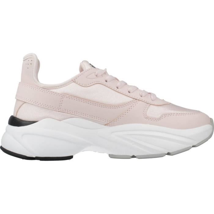 Basket Femme FILA 96614 Rose Lacets Plat