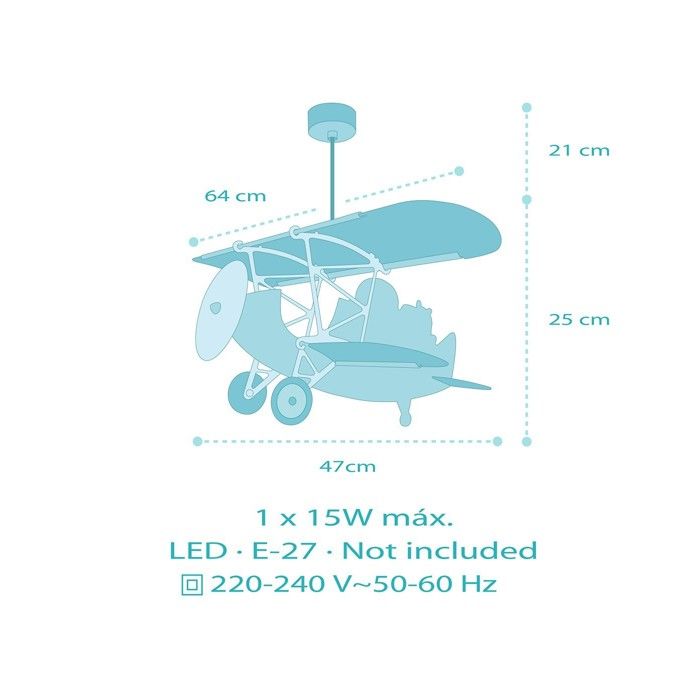 Dalber Plafonnier Enfant Police Voitures – Lampe Chambre Bébé & Enfant – Double Écran Transparent – E27 60616