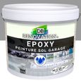 4,5 kg Gris - RESINE EPOXY Peinture sol Garage béton - PRET A L'EMPLOI - Trafic intense - Etanche et résistante-0