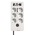Multiprise/Parafoudre - EATON Protection Box 6 USB DIN - PB6UD - 6 prises DIN + 2 ports USB - Blanc & Noir-0