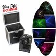 Pack Lyre Ibiza E-COSMOS LED DMX RGBW 12x10W - Flight Case Transport - Discothèque - DJ - Salle des fêtes - Mariage-0