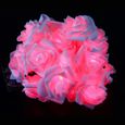 Guirlande Ampoule 20led Lumineuse Forme De Fleur Rose Divers Couleurs Décoratif Pour Noël Jardin Mariage Partie Chambre Rouge 1pcs