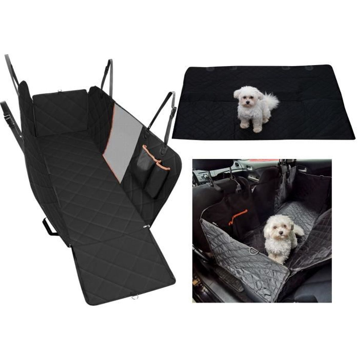 Housse Protection Siège Auto Chien Lekespring - 127x62cm | Imperméable, Anti-Rayures | Base Dure