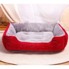 ECELEN Lit pour chien - Super Doux - Rouge - Taille S (50*38*15)cm