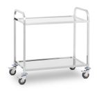 Chariot de service - ROYAL CATERING - RCSW 2 - Acier inoxydable - 2 étagères - Charge 320 kg