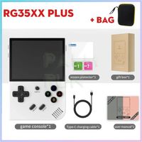 Console de jeu portable rétro RG35XX PLUS - ANBERNIC - Blanc - 64 Go - Plus de 5000 jeux classiques - TF intégré