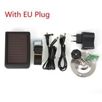 Prise UE - Chargeur de batterie de panneau solaire, alimentation externe pour Suntek chasse pièges photo camé