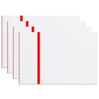 ATOMSTACK 4pcs 12''x8'' Signes personnalisés personnalisés pour les entreprises de bureau à domicile (panneau blanc sculpté rouge)