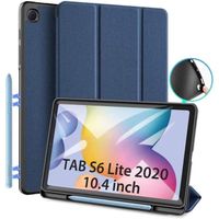 Étui pour Samsung Galaxy Tab S6 Lite 10.4 (P610 - P615) 2020 & 2022, Étui de Protection TPU Souple avec Support S Pen pour S6 A317