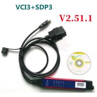 VCI3 v2.51.1 - SDP3 V2.53.3 puce'origine VCI3 OBD2 pour diagnostic de camion, outil Sanner VCI 3 pour Scanner