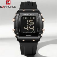 NAVIFORCE Montre digitale militaire pour femme Top Brand Fashion LED Chronograph Waterproof Sports Electronic Clock Gift