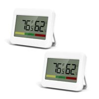 Thermomètre hygromètre numérique [Lot de 2], Station météo, Petit Thermo-hygromètre intérieur, ℃/℉