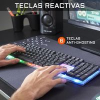 The G-Lab Combo Zinc Pack de Teclado Gaming USB y Ratón Multicolor Retroiluminación