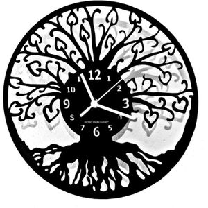 HORLOGE - PENDULE Horloge Murale Arbre De Vie Cosmologie Idée Cadeau