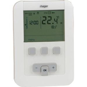 THERMOSTAT D'AMBIANCE Thermostat ambiance programmable - HAGER EK520 …
